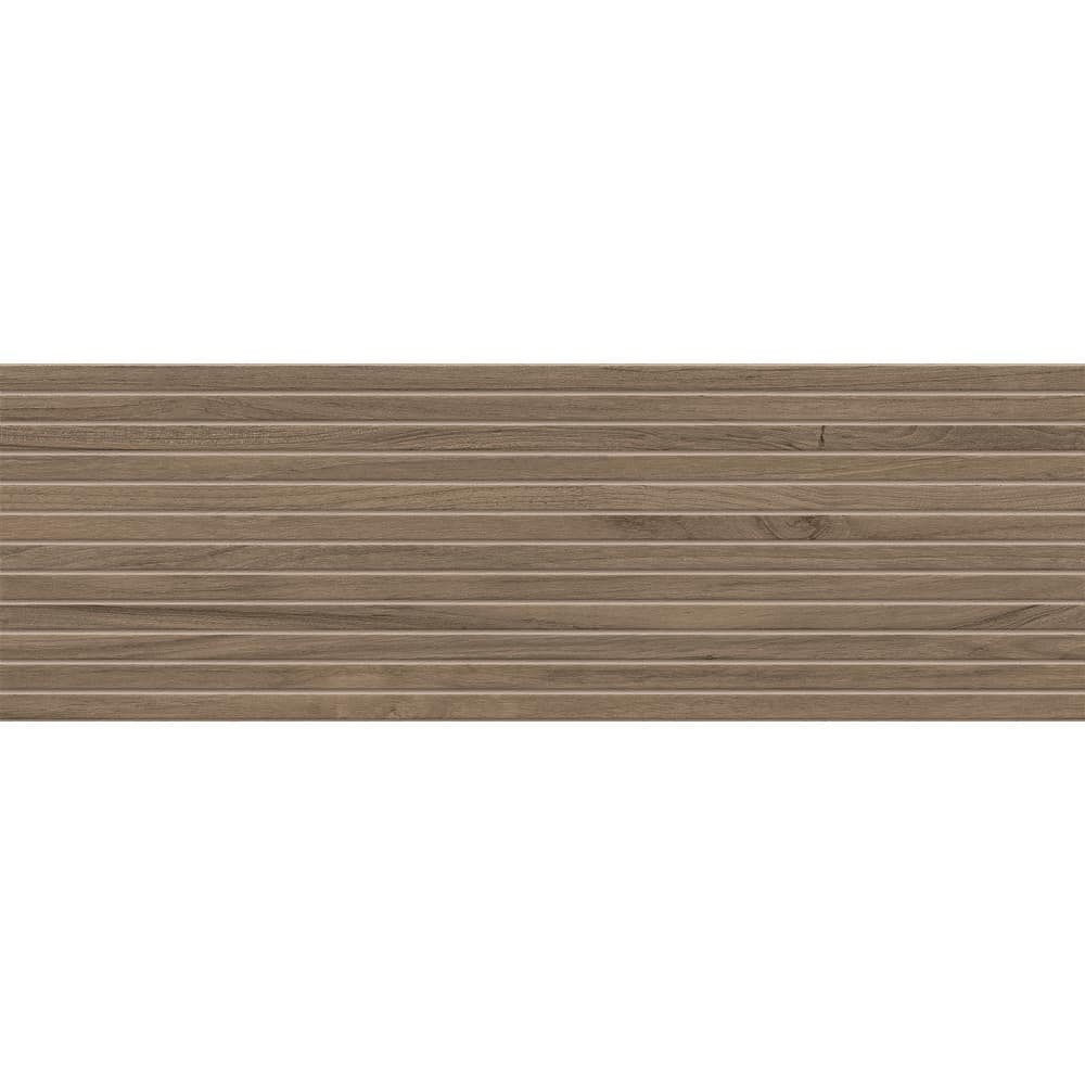Flume Umbra Brown 13-in. x 39-in. Subway Linear Wood-Look Matte Ceramic Wall Tile Sample price history on PriceWatchPro