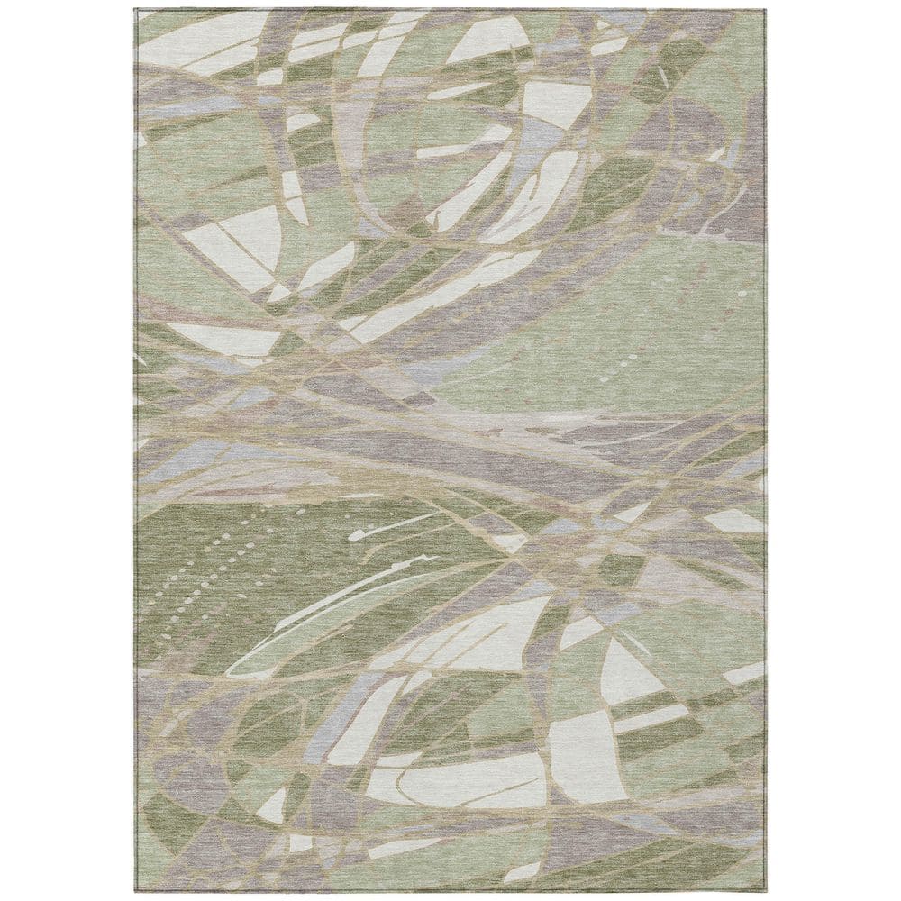 Chantille Machine Washable Indoor/Outdoor Abstract ACN2862 Celery 10 ft. x 14 ft. Area Rug price history on PriceWatchPro