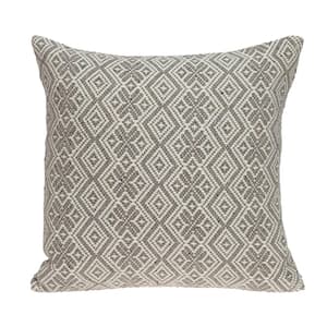 Shahla 20 X 20 Transitional Beige Throw Pillow