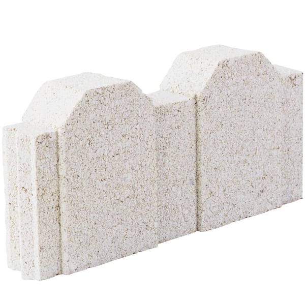 12 in. x 2 in. x 5.25 in. Straight Picket Limestone Concrete Edger (224-Pieces/220 sq. ft./Pallet)