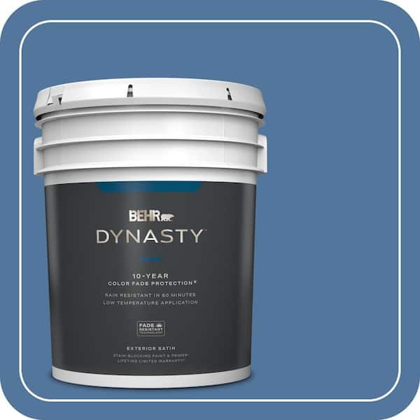 BEHR DYNASTY 5 gal. #580D-6 Liberty Satin Enamel Exterior Stain-Blocking Paint & Primer