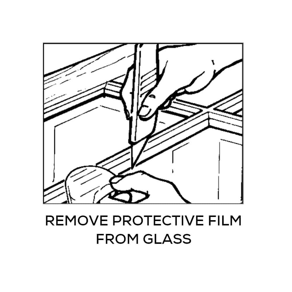 Primed White MDF 1 Lite Clear Glass Right-Hand Prehung Interior Door