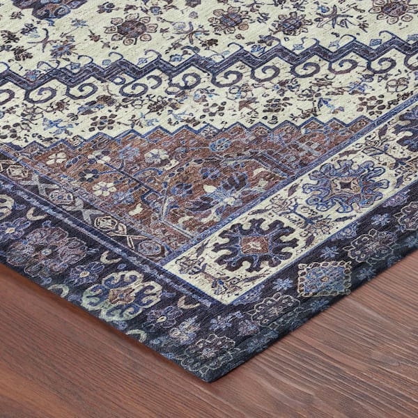 Chantille Machine Washable Indoor/Outdoor Abstract ACN2806 Linen 3 ft. x 4 ft. Area Rug