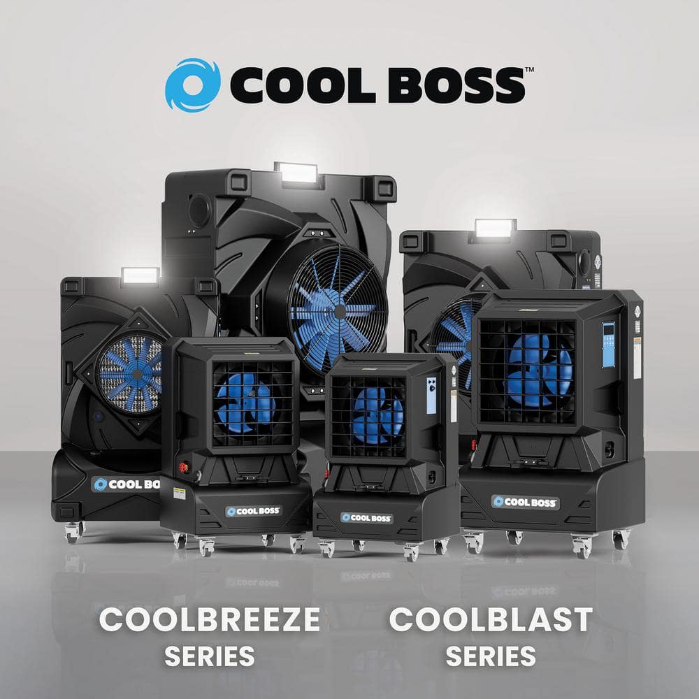 Cool Boss Black 80-Gallon Portable Evaporative Cooler with Remote Control