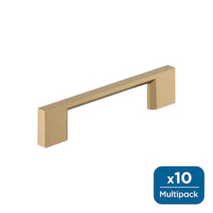 Cityscape 3-3/4 in. (96mm) Modern Champagne Bronze Bar Cabinet Pull (10-Pack)