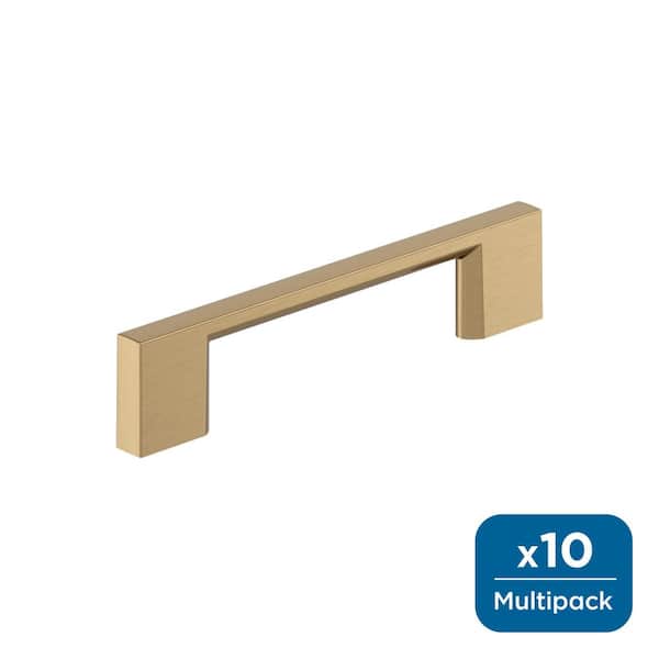 10-Pack Cityscape 3 3/4 in.  96mm  Modern Champagne Bronze Bar Cabinet Pulls