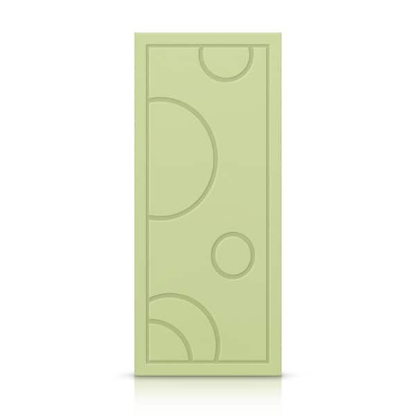 CALHOME 30 in. x 96 in. Hollow Core Sage Green Painted Composite MDF Interior Door Slab