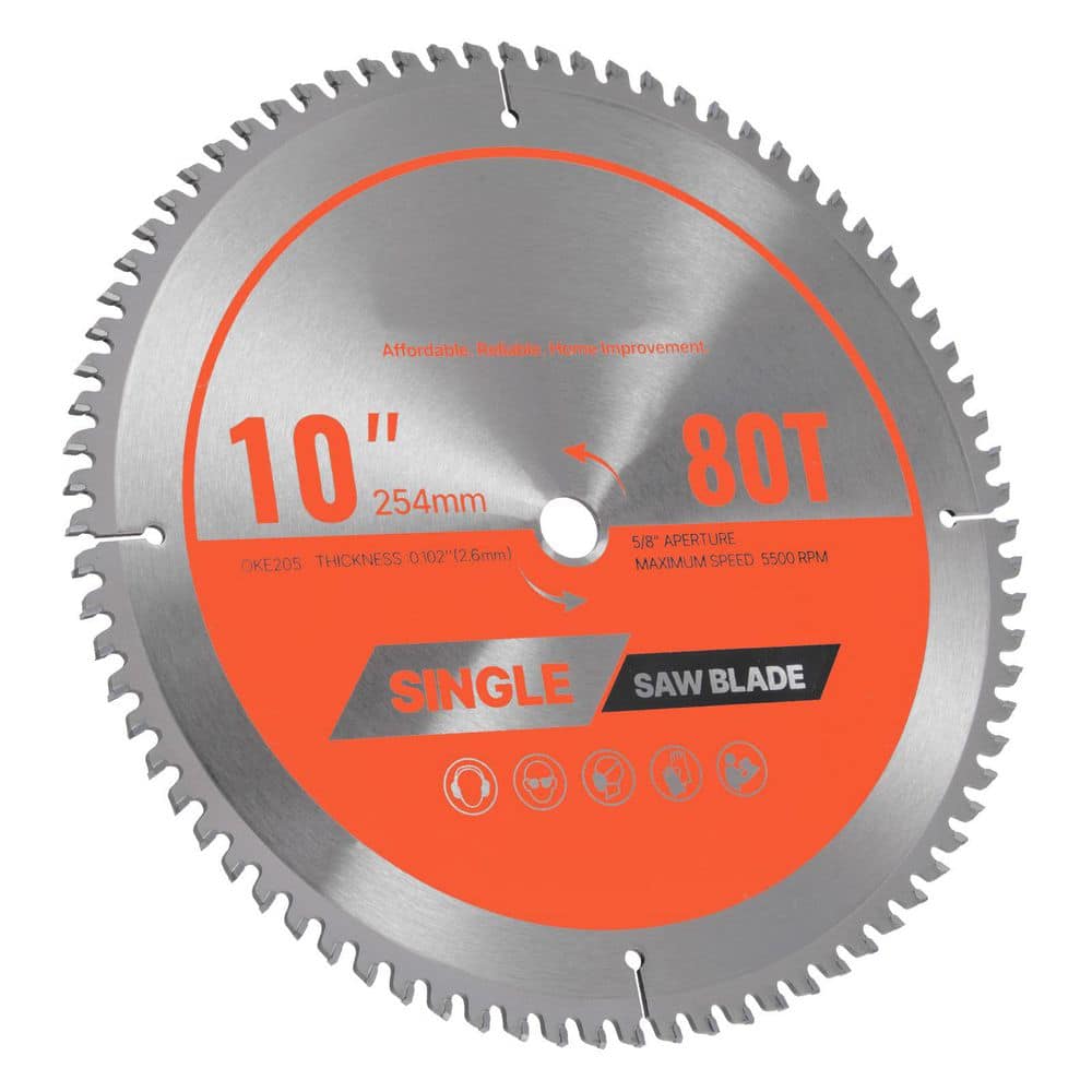 Circular Saw Blade, 10 in. Diameter Aluminum Cutting Blade with Noise-Reducing Heat Vents for Cutting Steel and Metal price history on PriceWatchPro