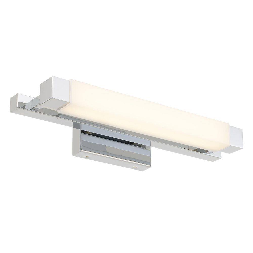 20 in. Chrome Integrated LED Bathroom Vanity Light Bar with Acrylic Shade 3CCT Dimmable (1-Light) price history on PriceWatchPro