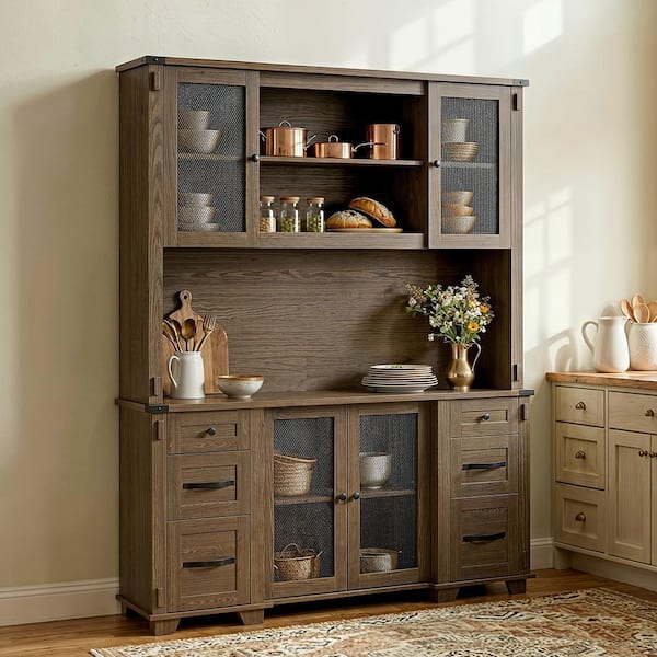 Homsee 78.7 in. H Accent Cabinet Office Storage Cabinet with 11