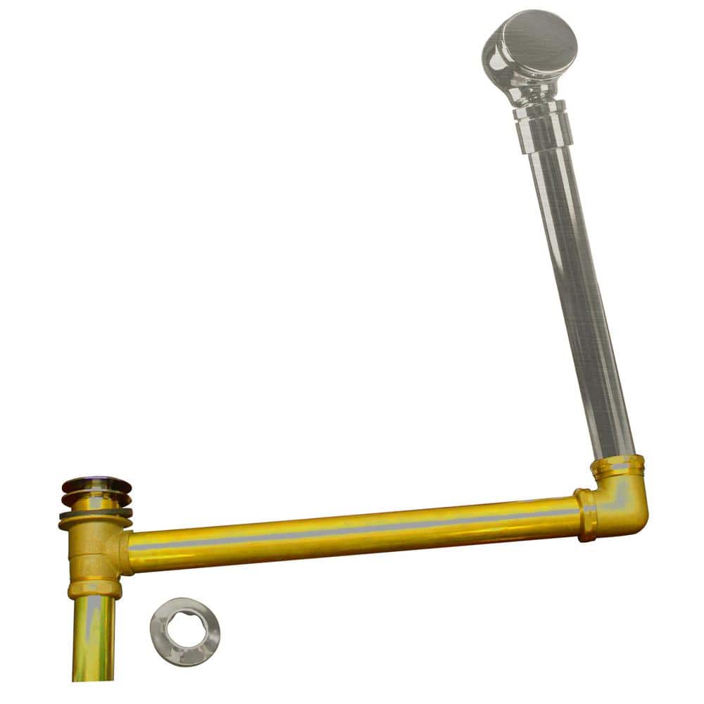 24 in. Direct Outlet Semi-Exposed Waste and Overflow, Satin Nickel price history on PriceWatchPro