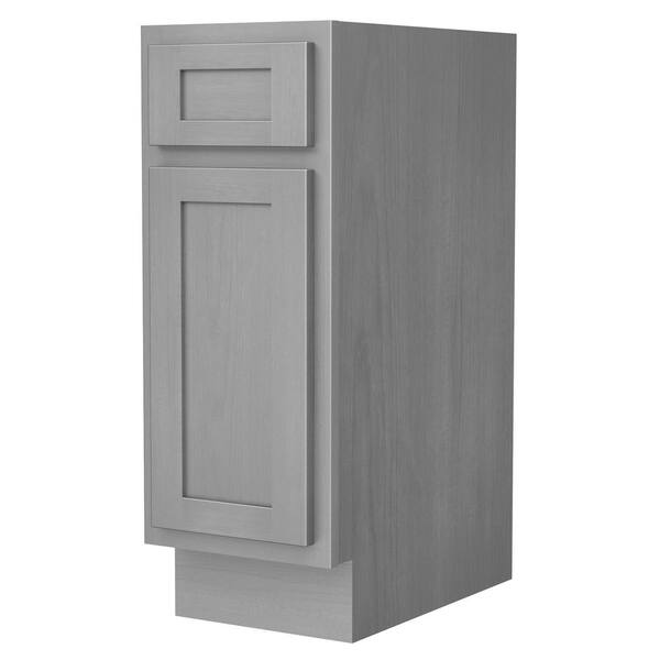 Vanity Art 12 in. W x 21 in. D x 32.5 in. H 1-Drawer Bath Vanity Cabinet without Top in Silver