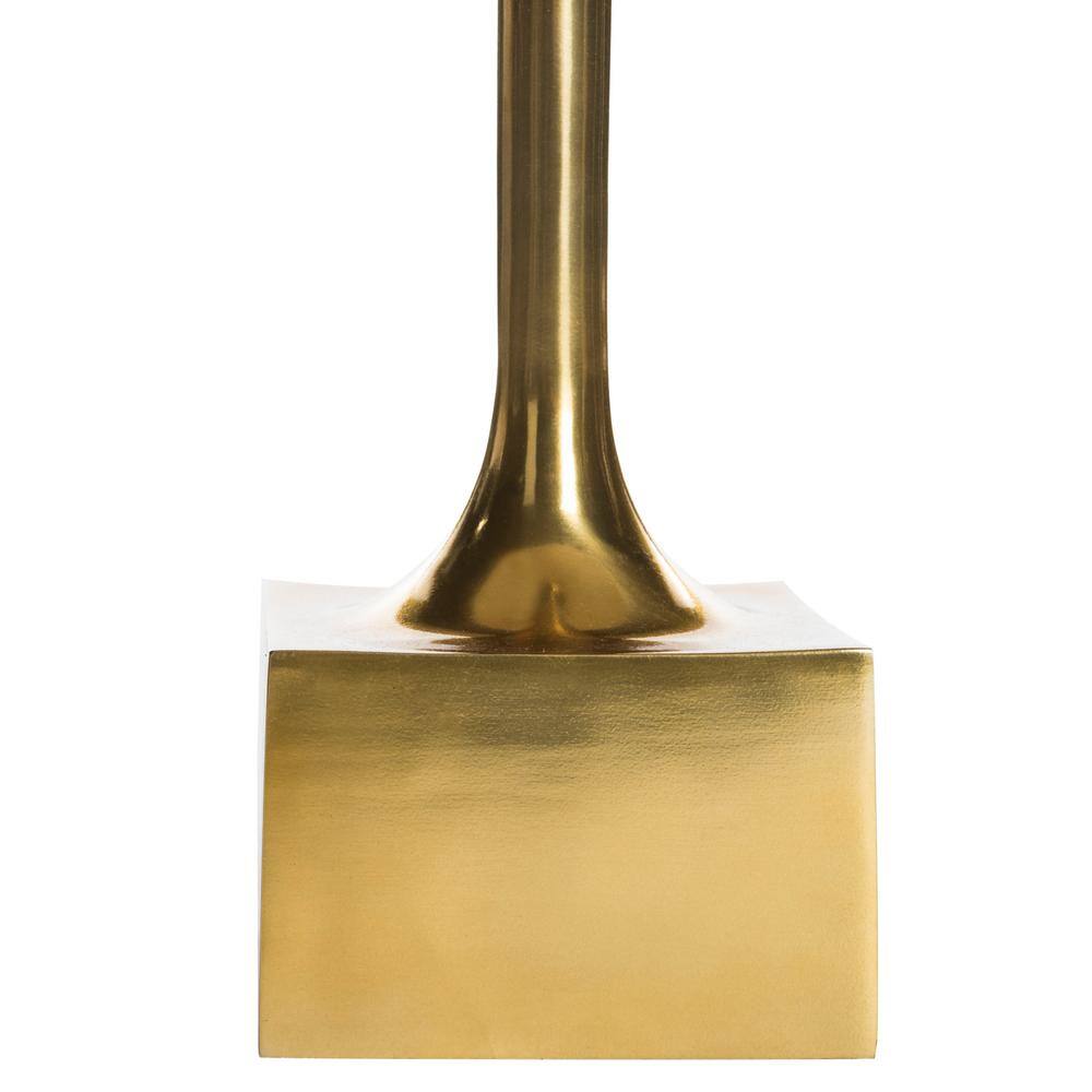 Corvus 16" Antique Brass Round Metal Side Table