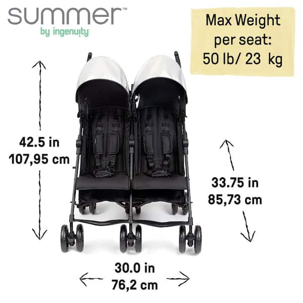 INGENUITY 3D Lite Double Convenience Stroller 31923 - The Home Depot