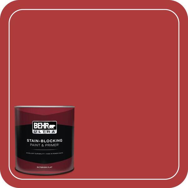 BEHR ULTRA 1 qt. Home Decorators Collection #HDC-WR14-10 Winter Poinsettia Flat Exterior Paint & Primer