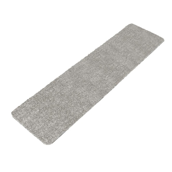 Cuttable Light Gray 2 Ft.x 8 Ft.Runner Rug Custom Cut-to-Fit Trimable Self Adhesive Mat For Hallway Entryway Multi-Use