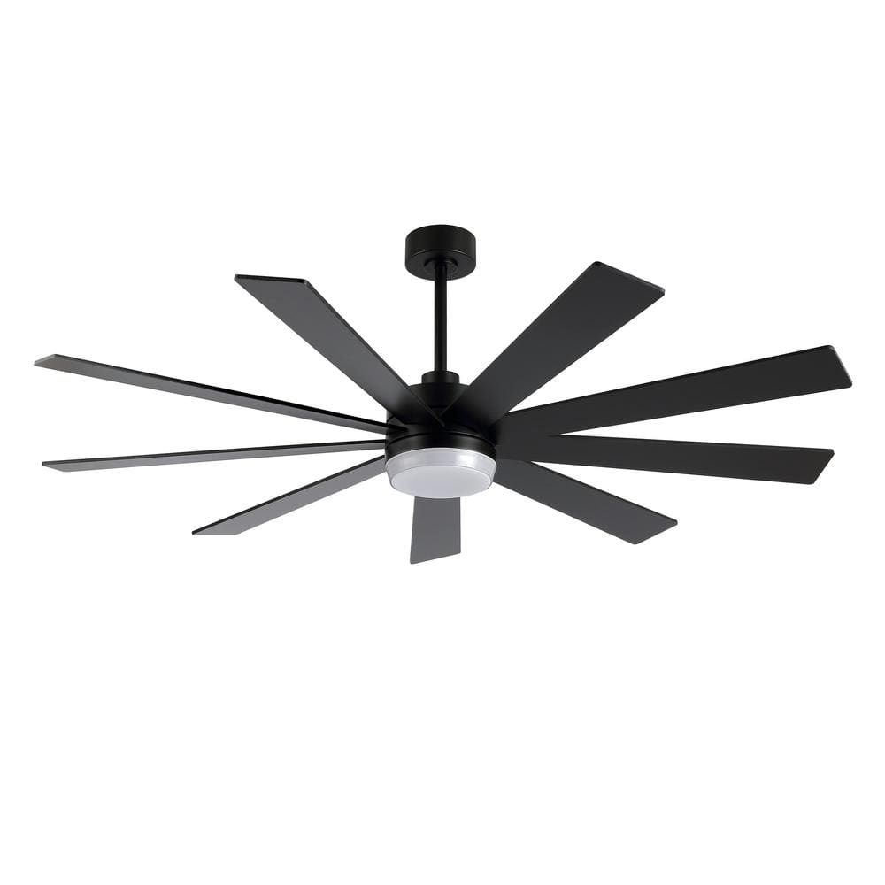 84 in. 9 Blades LED Indoor Black Ceiling Fan with Remote price history on PriceWatchPro