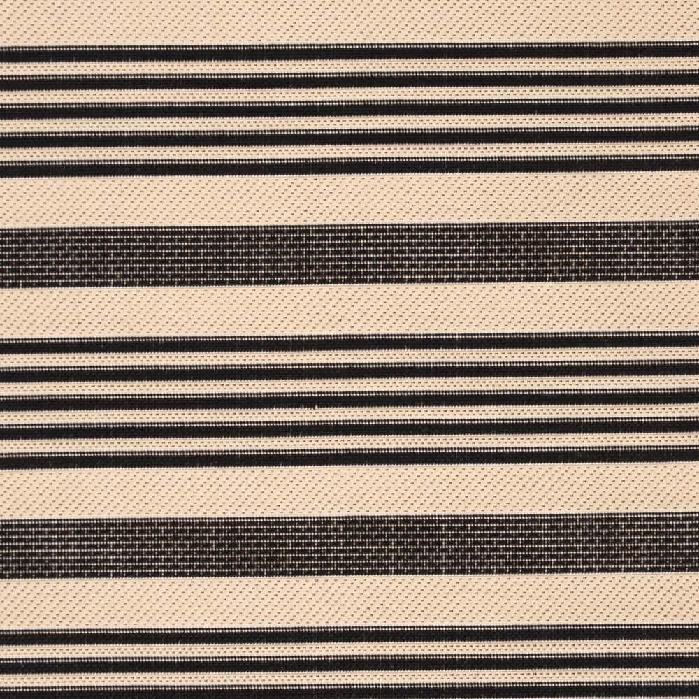Black Synthetic Square Easy Care Area Rug