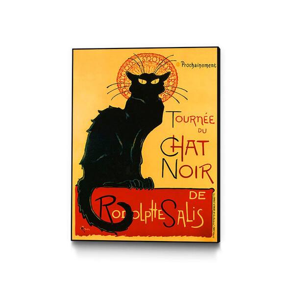 Unbranded "Tourne Du Chat Noir" by Thophile Alexandre Steinlen Framed Abstract Wall Art Print 18 in. x 24 in.