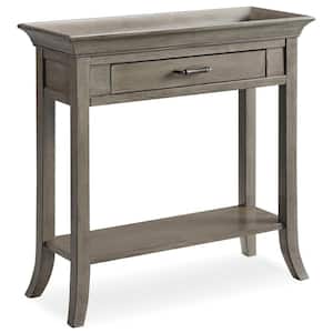Gray Traditional Tray Edge Console Hall Stand