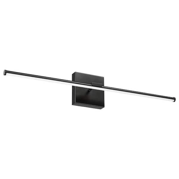 25.75 in. 1-Light Black LED Bathroom Vanity Light Bar
