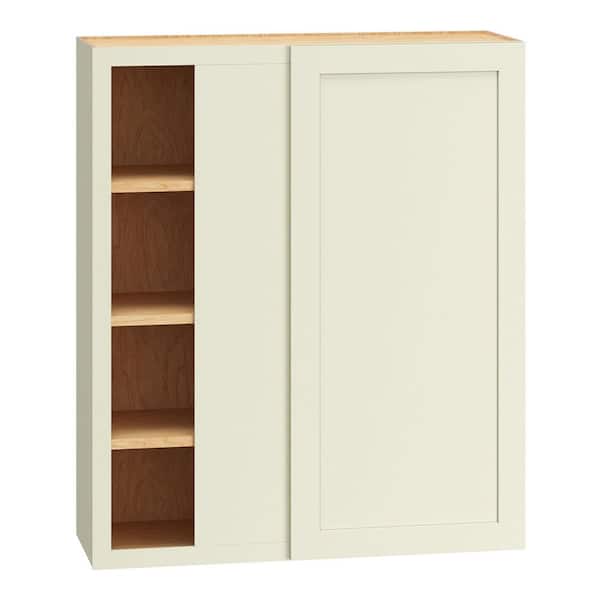 QuickShip Cottage 36 in. W x 12 in. D x 42 in. H Assembled Plywood Shaker Wall Corner Blind Kitchen Cabinet in Starlight