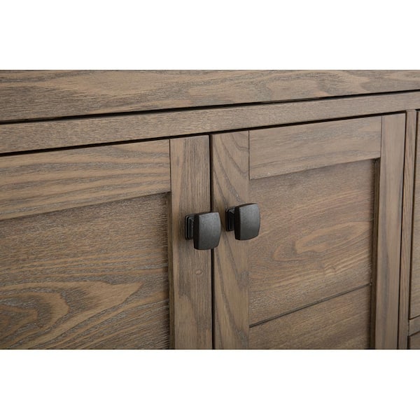 Home Decorators Collection - Stanhope 31 in. Single Sink Reclaimed Oak Bath Vanity with Crystal White Engineered Stone Top (Assembled)
