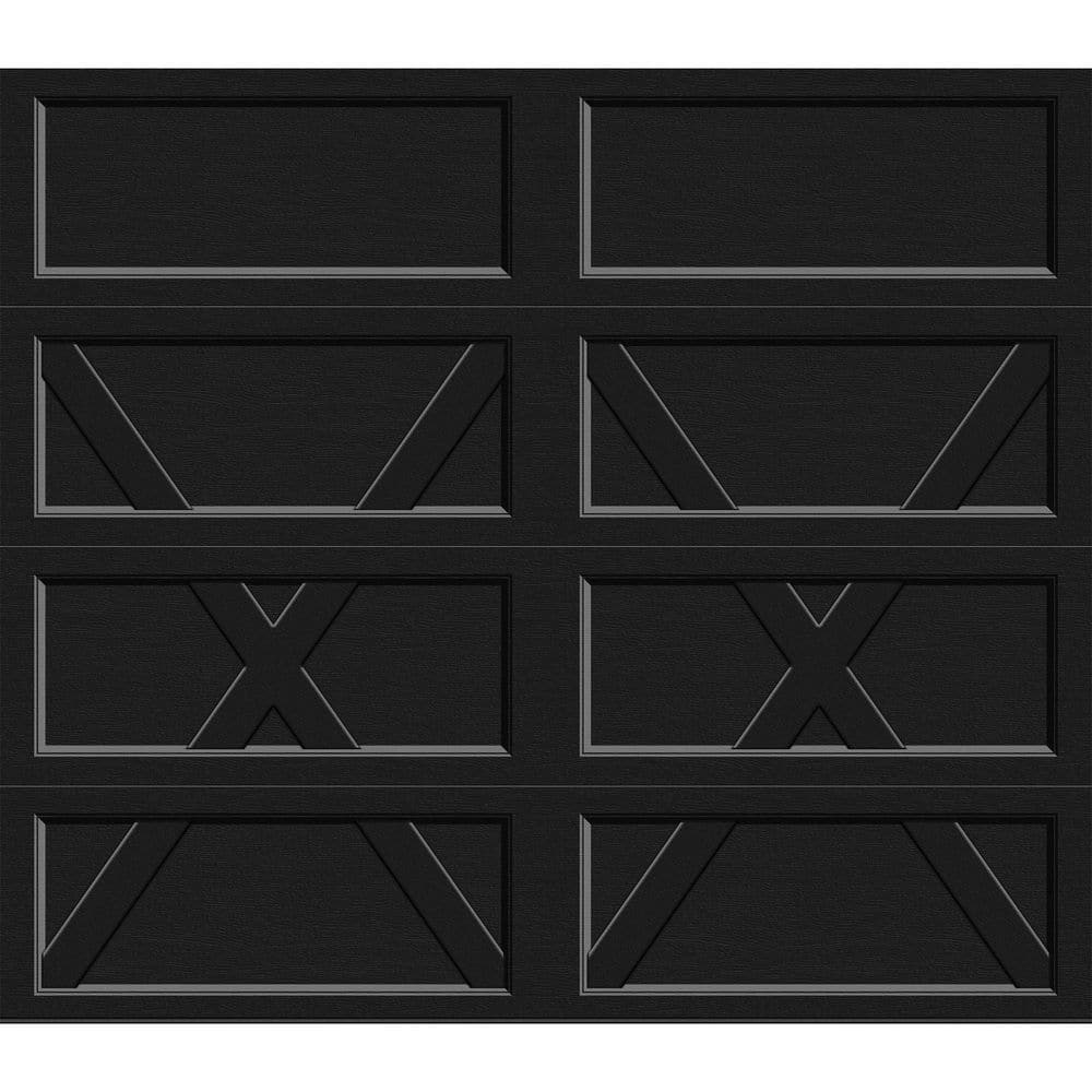 Clopay Bridgeport Steel Design x 8 ft. x 7 ft. Non-Insulated Black