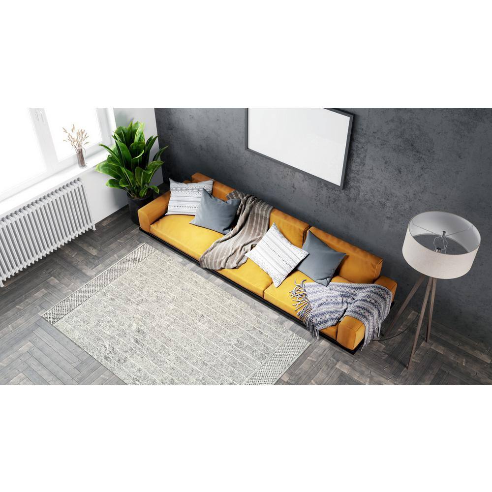 Beige/Multicolored Hand-Tufted Wool Modern Modern Rug, 8 x 10 price history on PriceWatchPro