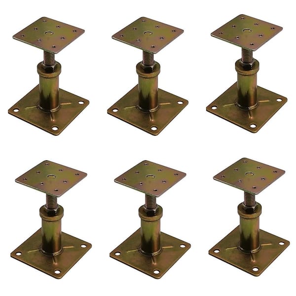 4.3 in. - 6.6 in. Golden Jack Post, House Floor Jacks Post Pole for Leveling, 900 lb. Each Weight Capacity (6-Pack)