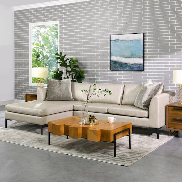 Andes 3 Piece Chaise Sectional, Sofa With Chaise