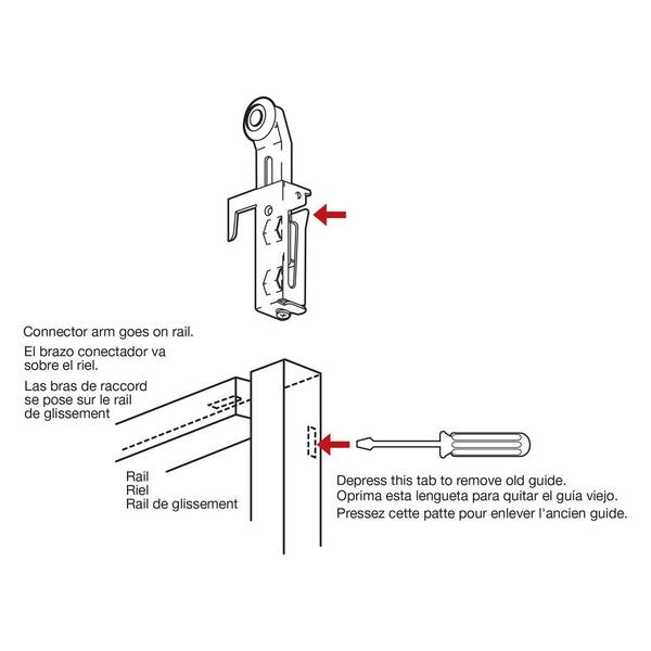Prime-Line 7/8 in. Panel Wardrobe Door Roller Assembly, Acme (1