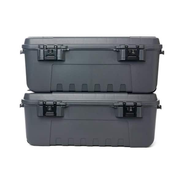 27 Gal. Storage Box in Charcoal 2-Pack