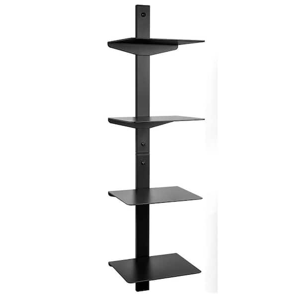 Cubilan 6.3 in. W x 5.2 in. D Black Decorative Wall Shelf, Floating Bookshelf for Wall Mounted, 2 Pack
