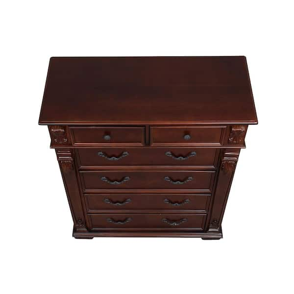 Rock City Cherry Chest of Drawers, Elegant Accents - Excellent Condition