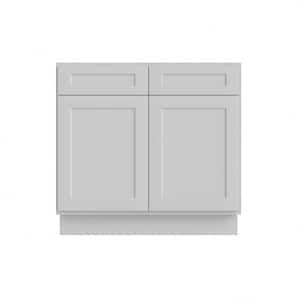 36 in. W x 21 in. D x 34.5 in. H Ready to Assemble Bath Vanity Cabinet without Top in Shaker Dove
