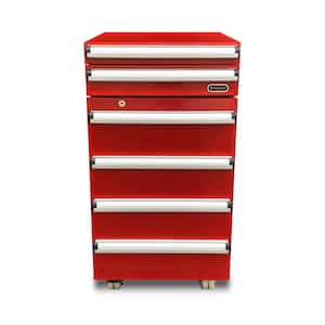 Portable 1.8 cu. ft. Tool Box Refrigerator in Red with 2 Drawers and Lock