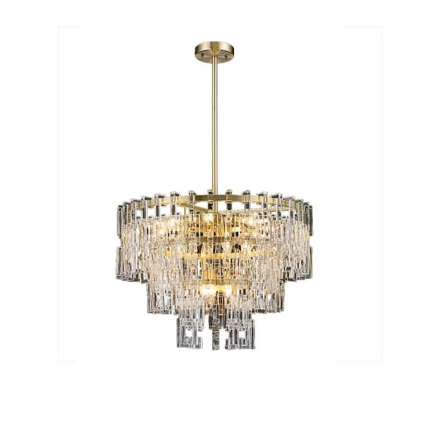 Unbranded Esteban II 15-Light Antique Bronze Crystal Chandelier