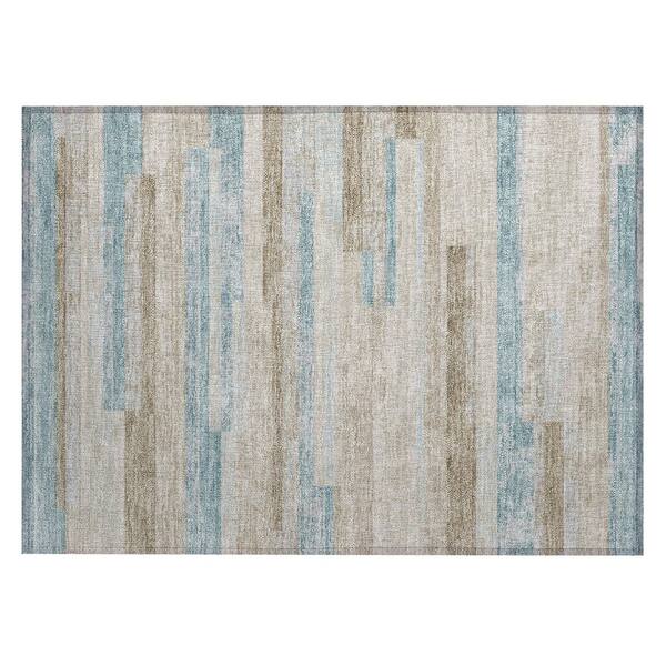 Chantille Machine Washable Indoor/Outdoor Abstract ACN3166 Linen 2 ft. x 3 ft. Accent Rug