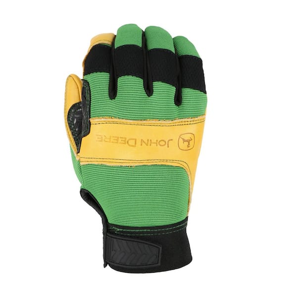 Unisex X-Large Yellow 7-Volt Rugged Leather Heated Work Gloves
