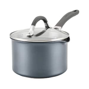 A1 Series 2 qt. Aluminum Nonstick Sauce Pan with Lid, in Graphite