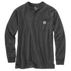 Men's Tall XXX Large Carbon Heather Cotton/Polyester Long-Sleeve T-Shirt
