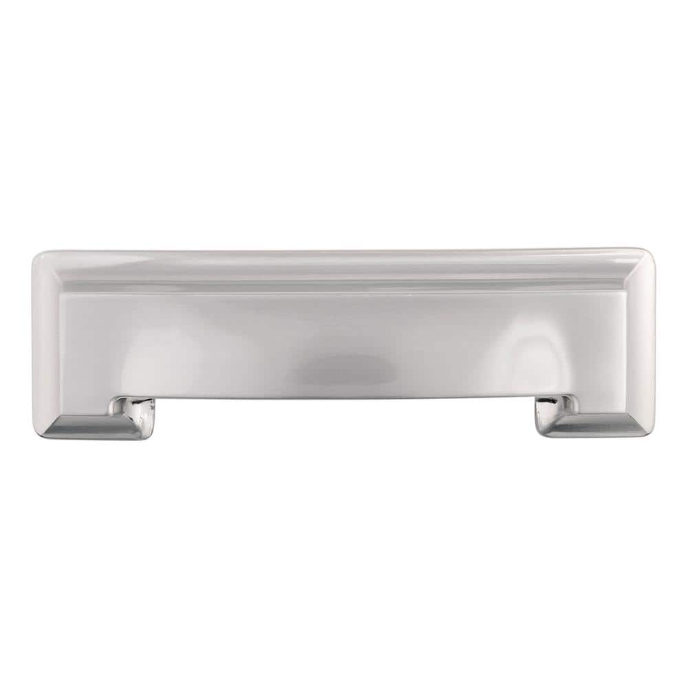 Studio Collection 3 in. and 3-3/4 in. (76mm and 96mm) Center to Center Satin Nickel Cabinet Cup Pull price history on PriceWatchPro