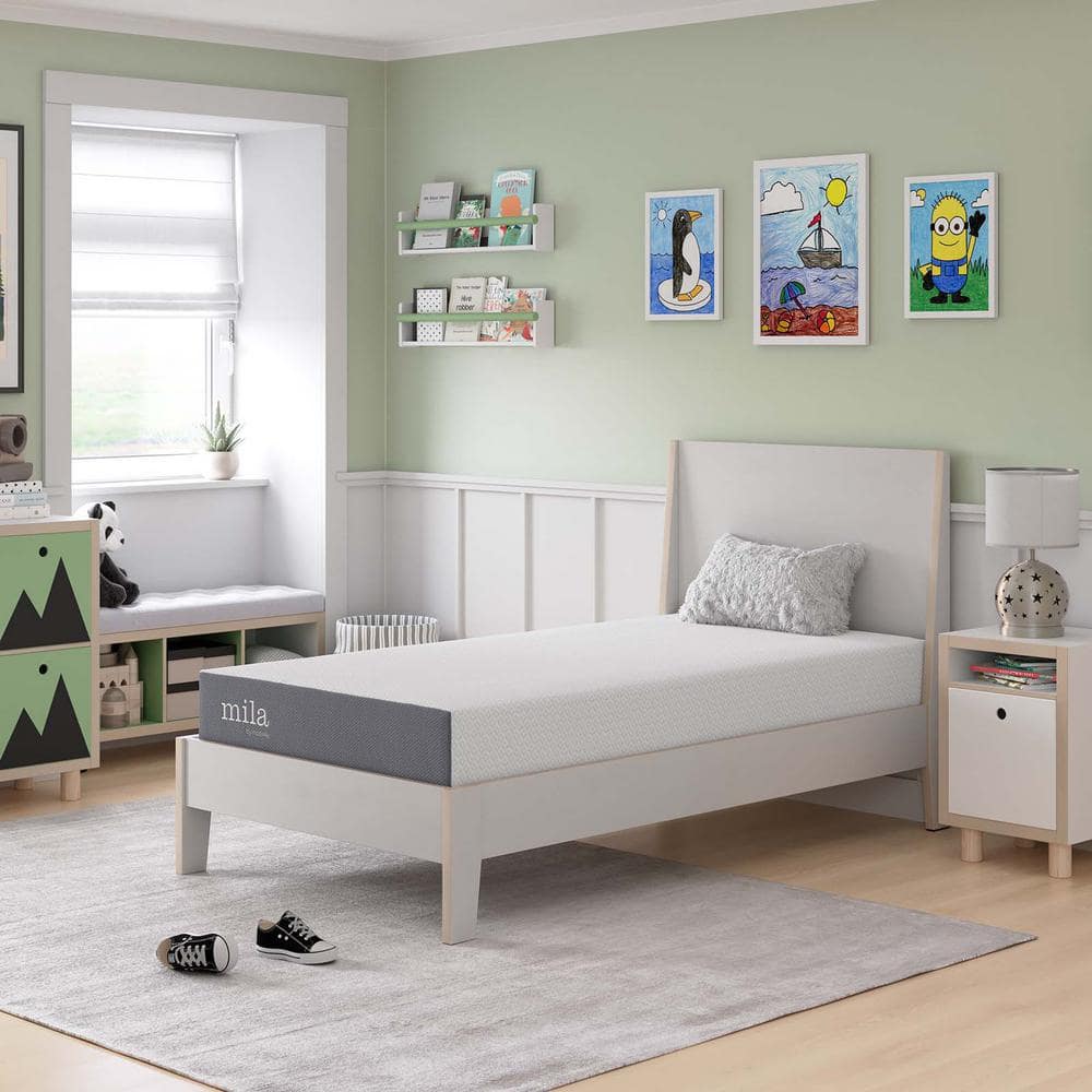 Mila 8" Twin Gel Memory Foam Pillowtop Mattress