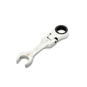 16 mm 90-Tooth 12 Point Stubby Flex Ratcheting Combination Wrench