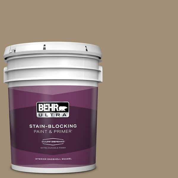 BEHR ULTRA 5 gal. #ECC-17-1 Cottage Walk Extra Durable Eggshell Enamel Interior Paint & Primer