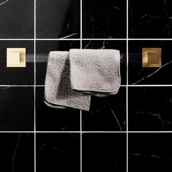 Marmo Marble Black 6 in. x 6 in. Polished Porcelain Floor and Wall Tile (7.02 sq. ft./Case)