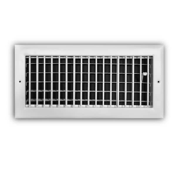 Photo 1 of 14 in. x 6 in. Adjustable 1-Way Wall/Ceiling Register