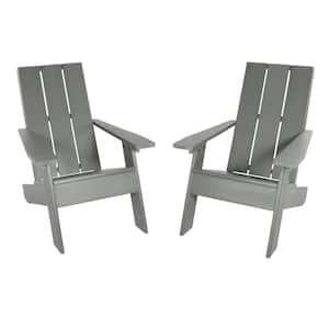 2 Italica Modern Plastic Adirondack Chairs