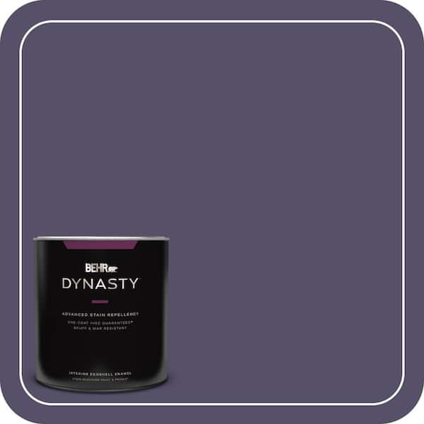 BEHR DYNASTY 1 qt. #650F-7 Violet Eclipse Eggshell Enamel Interior Stain-Blocking Paint & Primer